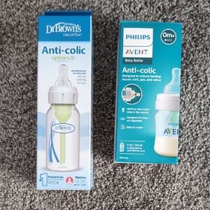 Dr. Brown's and Philips Avent Anti-Colic Baby Bottles